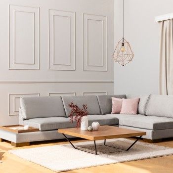 Corner Sofa Tulip Corner Right Without Pouf - Light Grey Light Grey