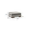 Corner Sofa Tulip Corner Left With Pouf - Light Grey Light Grey