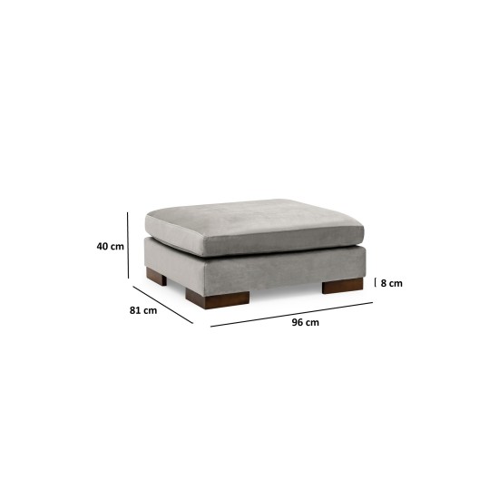 Corner Sofa Tulip Corner Left With Pouf - Light Grey Light Grey Corner Sofa Tulip Corner Left With Pouf - Light Grey Light Grey