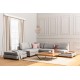 Corner Sofa Tulip Corner Left With Pouf - Light Grey Light Grey Corner Sofa Tulip Corner Left With Pouf - Light Grey Light Grey