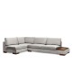 Corner Sofa Tulip Corner Left With Pouf - Light Grey Light Grey Corner Sofa Tulip Corner Left With Pouf - Light Grey Light Grey