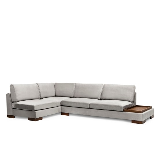 Corner Sofa Tulip Corner Left Without Pouf - Light Grey Light Grey Corner Sofa Tulip Corner Left Without Pouf - Light Grey Light Grey