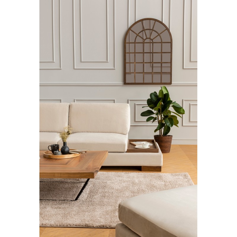 Atelier del Sofa Corner Sofa Tulip Corner Left Without Pouf - Beige Beige
