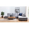 Corner Sofa Tulip Corner Right With Pouf - Dark Grey Dark Grey