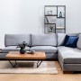 Corner Sofa Tulip Corner Right With Pouf - Dark Grey Dark Grey