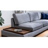Corner Sofa Tulip Corner Right With Pouf - Dark Grey Dark Grey