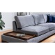 Corner Sofa Tulip Corner Right With Pouf - Dark Grey Dark Grey Corner Sofa Tulip Corner Right With Pouf - Dark Grey Dark Grey