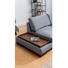 Corner Sofa Tulip Corner Right With Pouf - Dark Grey Dark Grey