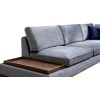 Corner Sofa Tulip Corner Right With Pouf - Dark Grey Dark Grey