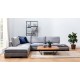 Corner Sofa Tulip Corner Left Without Pouf - Dark Grey Dark Grey Corner Sofa Tulip Corner Left Without Pouf - Dark Grey Dark Grey