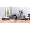 Corner Sofa Tulip Corner Left Without Pouf - Dark Grey Dark Grey