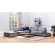Corner Sofa Tulip Corner Left Without Pouf - Dark Grey Dark Grey Corner Sofa Tulip Corner Left Without Pouf - Dark Grey Dark Grey