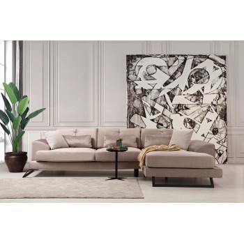 Corner Sofa Frido Corner Right (L3+Chl) - Beige Beige