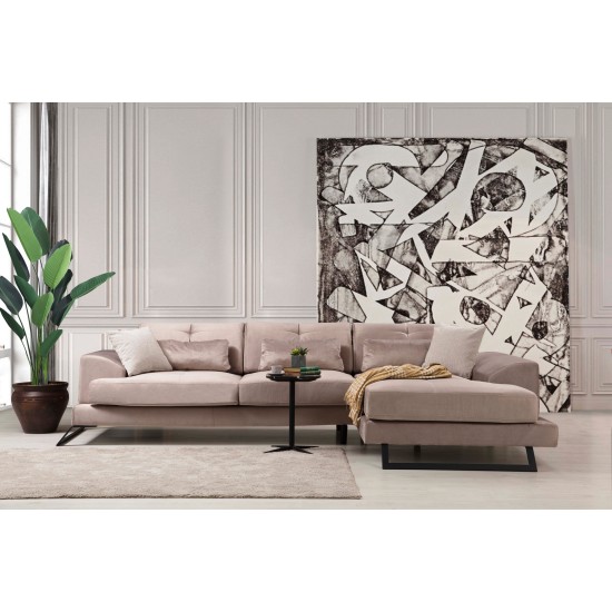 Corner Sofa Frido Corner Right (L3+Chl) - Beige Beige Corner Sofa Frido Corner Right (L3+Chl) - Beige Beige