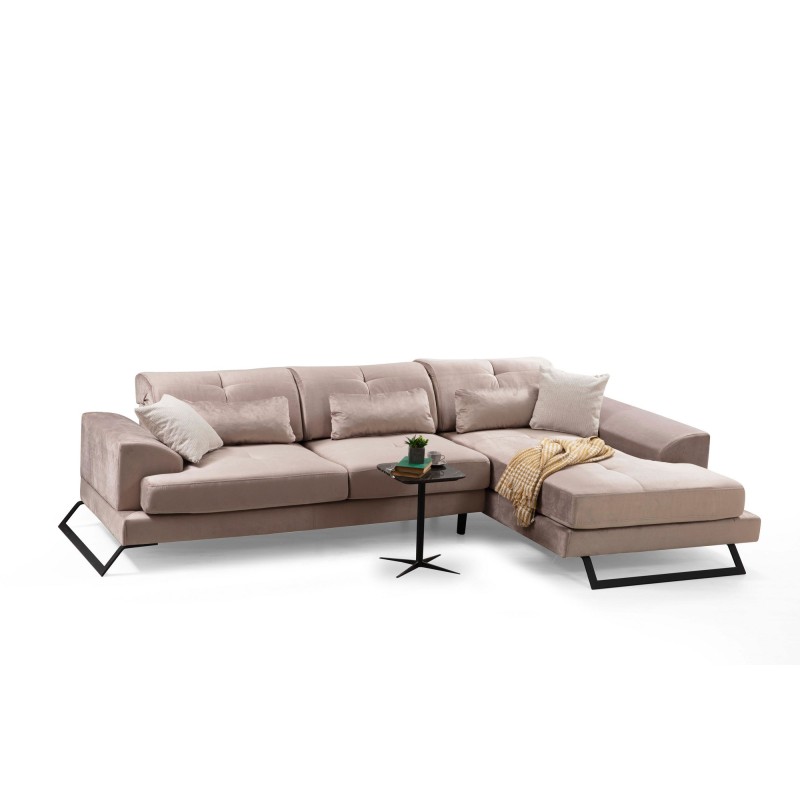 Corner Sofa Frido Corner Right (L3+Chl) - Beige Beige