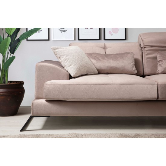 Corner Sofa Frido Corner Right (L3+Chl) - Beige Beige Corner Sofa Frido Corner Right (L3+Chl) - Beige Beige