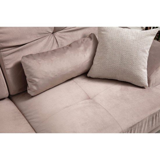 Corner Sofa Frido Corner Right (L3+Chl) - Beige Beige Corner Sofa Frido Corner Right (L3+Chl) - Beige Beige