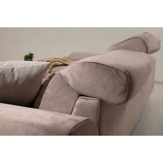 Corner Sofa Frido Corner Right (L3+Chl) - Beige Beige Corner Sofa Frido Corner Right (L3+Chl) - Beige Beige
