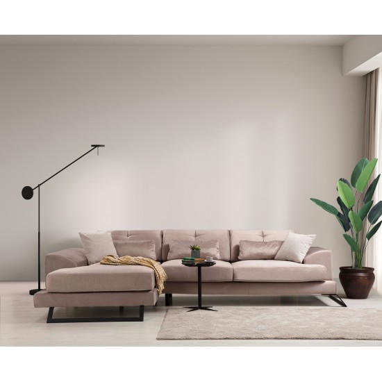 Corner Sofa Frido Corner Left (Chl+3R) - Beige Beige Corner Sofa Frido Corner Left (Chl+3R) - Beige Beige