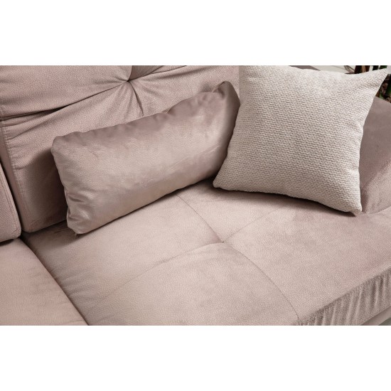 Corner Sofa Frido Corner Left (Chl+3R) - Beige Beige Corner Sofa Frido Corner Left (Chl+3R) - Beige Beige