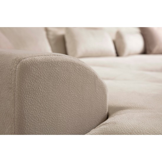 Corner Sofa Frido Corner Right (L3+Chl) - Ecru Ecru