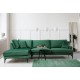 Γωνιακός Καναπές Papira Γωνία(CHL+3R) 283x90x88εκ - Green Γωνιακός Καναπές Papira Γωνία(CHL+3R) 283x90x88εκ - Green
