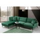 Γωνιακός Καναπές Papira Γωνία(CHL+3R) 283x90x88εκ - Green Γωνιακός Καναπές Papira Γωνία(CHL+3R) 283x90x88εκ - Green