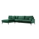 Γωνιακός Καναπές Papira Γωνία(CHL+3R) 283x90x88εκ - Green Γωνιακός Καναπές Papira Γωνία(CHL+3R) 283x90x88εκ - Green