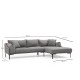 Corner Sofa Leo Corner Right - Grey Grey Corner Sofa Leo Corner Right - Grey Grey