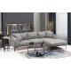 Corner Sofa Leo Corner Right - Grey Grey Corner Sofa Leo Corner Right - Grey Grey