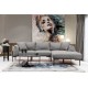 Corner Sofa Leo Corner Right - Grey Grey Corner Sofa Leo Corner Right - Grey Grey