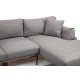 Corner Sofa Leo Corner Right - Grey Grey Corner Sofa Leo Corner Right - Grey Grey