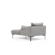 Corner Sofa Leo Corner Right - Grey Grey Corner Sofa Leo Corner Right - Grey Grey