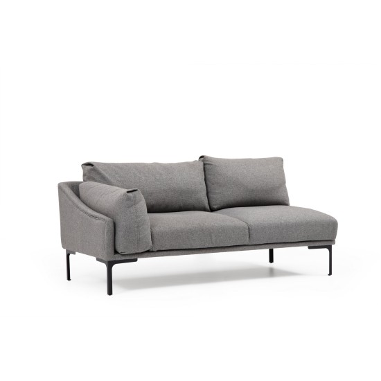 Corner Sofa Leo Corner Right - Grey Grey Corner Sofa Leo Corner Right - Grey Grey