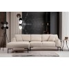 Γωνιακός Καναπές Leo Αριστερή Γωνία 255x90x65εκ - Cream