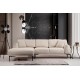 Γωνιακός Καναπές Leo Αριστερή Γωνία 255x90x65εκ - Cream