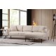 Γωνιακός Καναπές Leo Δεξιά Γωνία 255x90x65εκ - Cream Γωνιακός Καναπές Leo Δεξιά Γωνία 255x90x65εκ - Cream