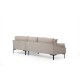 Γωνιακός Καναπές Leo Δεξιά Γωνία 255x90x65εκ - Cream Γωνιακός Καναπές Leo Δεξιά Γωνία 255x90x65εκ - Cream