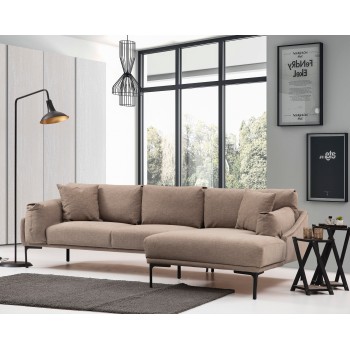 Corner Sofa Leo Corner Right - Mocha Mocha