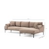 Corner Sofa Leo Corner Right - Mocha Mocha