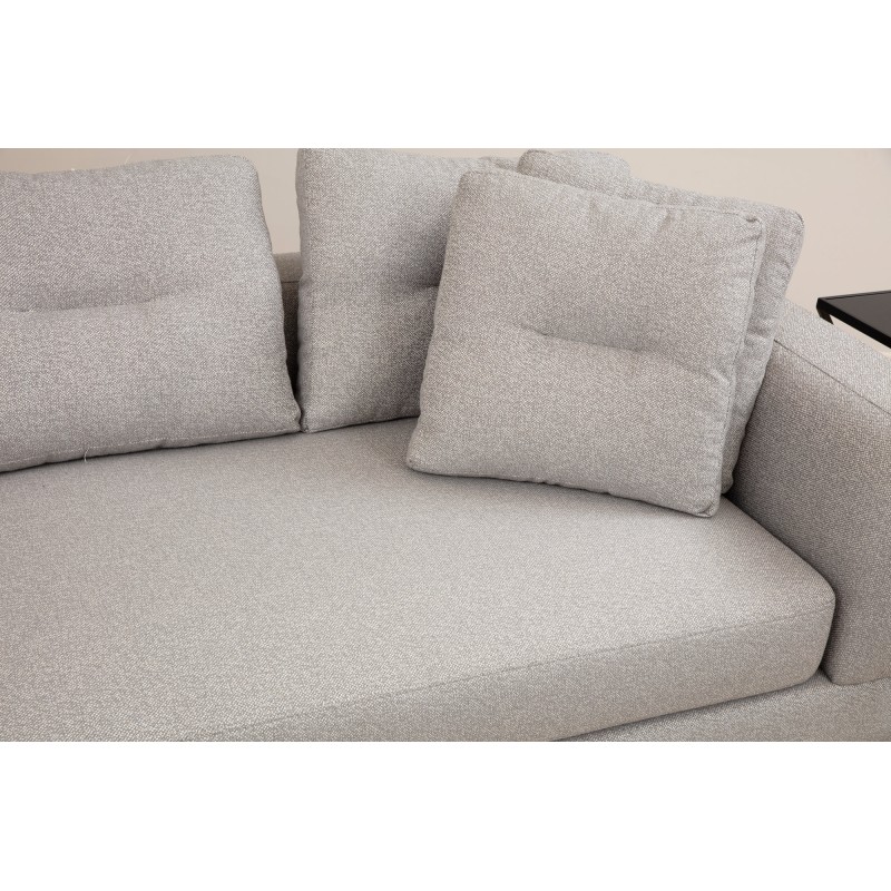 Γωνιακός Καναπές Δεξιά Γωνία Padova - Χρώμα Light Grey - 385x200x70εκ