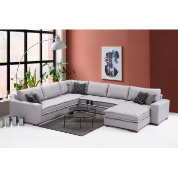 Corner Sofa Lena Corner - Light Grey Light Grey