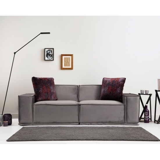 2-Seat Sofa Lego 2 Seater Grey 2-Seat Sofa Lego 2 Seater Grey