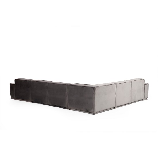 Corner Sofa Lego Corner 1 (L1-O1-C-O1-O1-1R) Grey