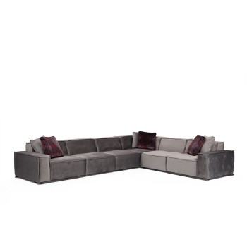 Corner Sofa Lego Corner 2 (L1-O1-O1-C-O1-1R) Grey