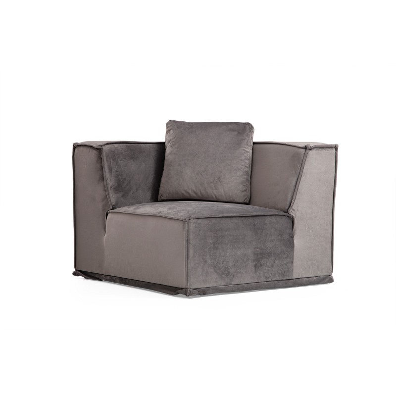 Corner Sofa Lego Corner 2 (L1-O1-O1-C-O1-1R) Grey
