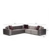 Corner Sofa Lego Corner 3 (L1-O1-C-O1-1R) Grey