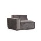 Corner Sofa Lego Corner 3 (L1-O1-C-O1-1R) Grey