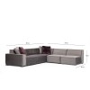 Corner Sofa Lego Corner 4 (L1-O1-C-O1-O1) Grey