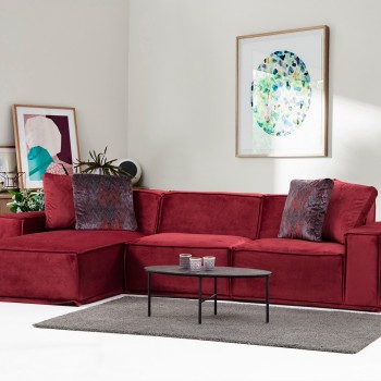 Corner Sofa Lego Corner 8 (Chl-O1-1R) Burgundy